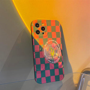 I Miss You Checkered iPhone Case