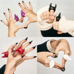 Devil Horns Chunky Ring