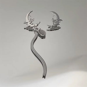 Moon Asymmetric Earrings