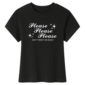 Please Don’t Y2K Baby Tee