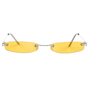 Y2K Rectangle Skinny Sunglasses