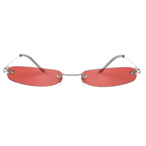 Y2K Rectangle Skinny Sunglasses