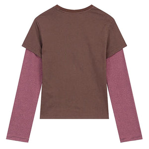 Strawberry Print Layered Tee