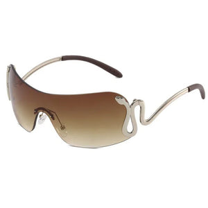Y2K Snake Rimless Sunglasses