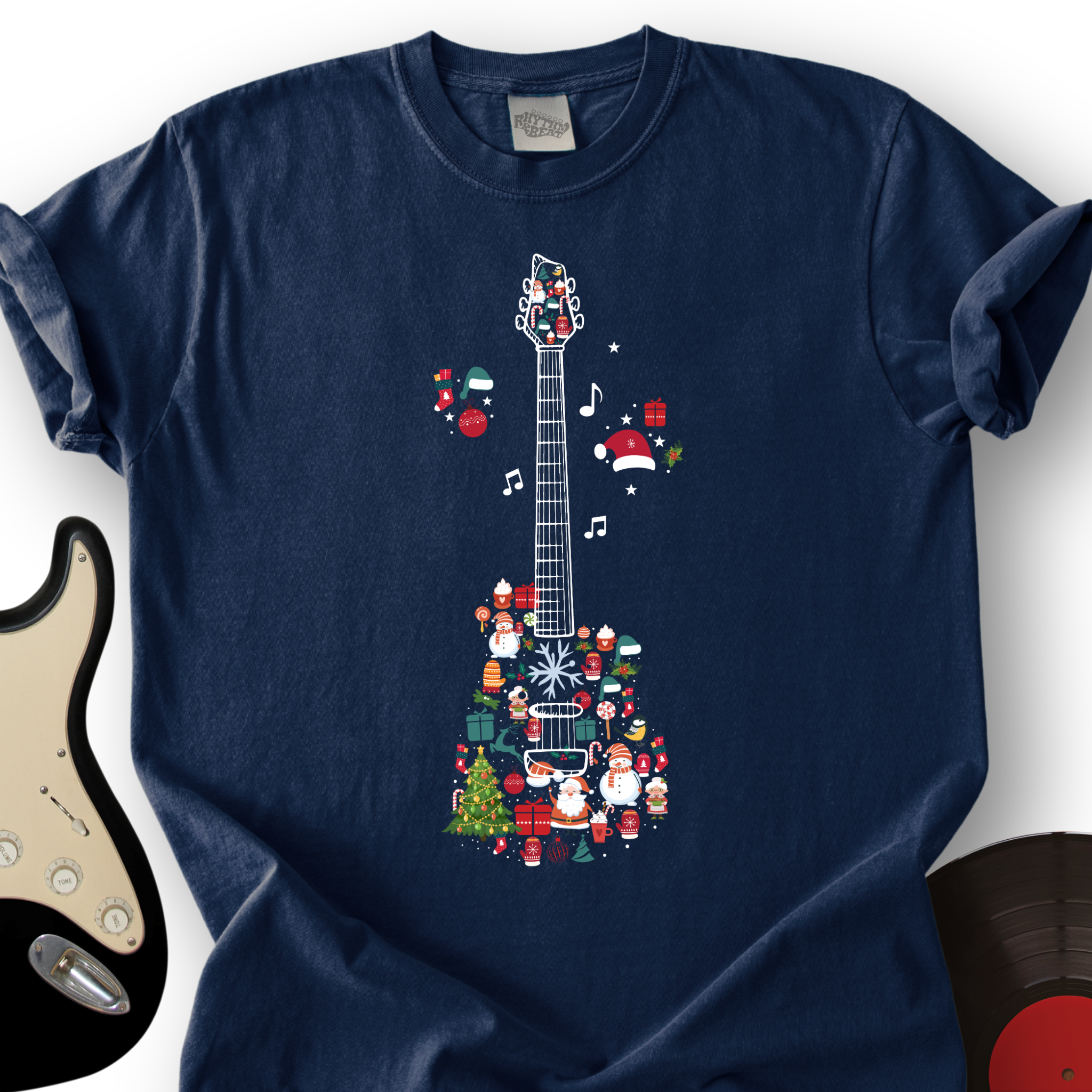 Guitar Christmas T-Shirt