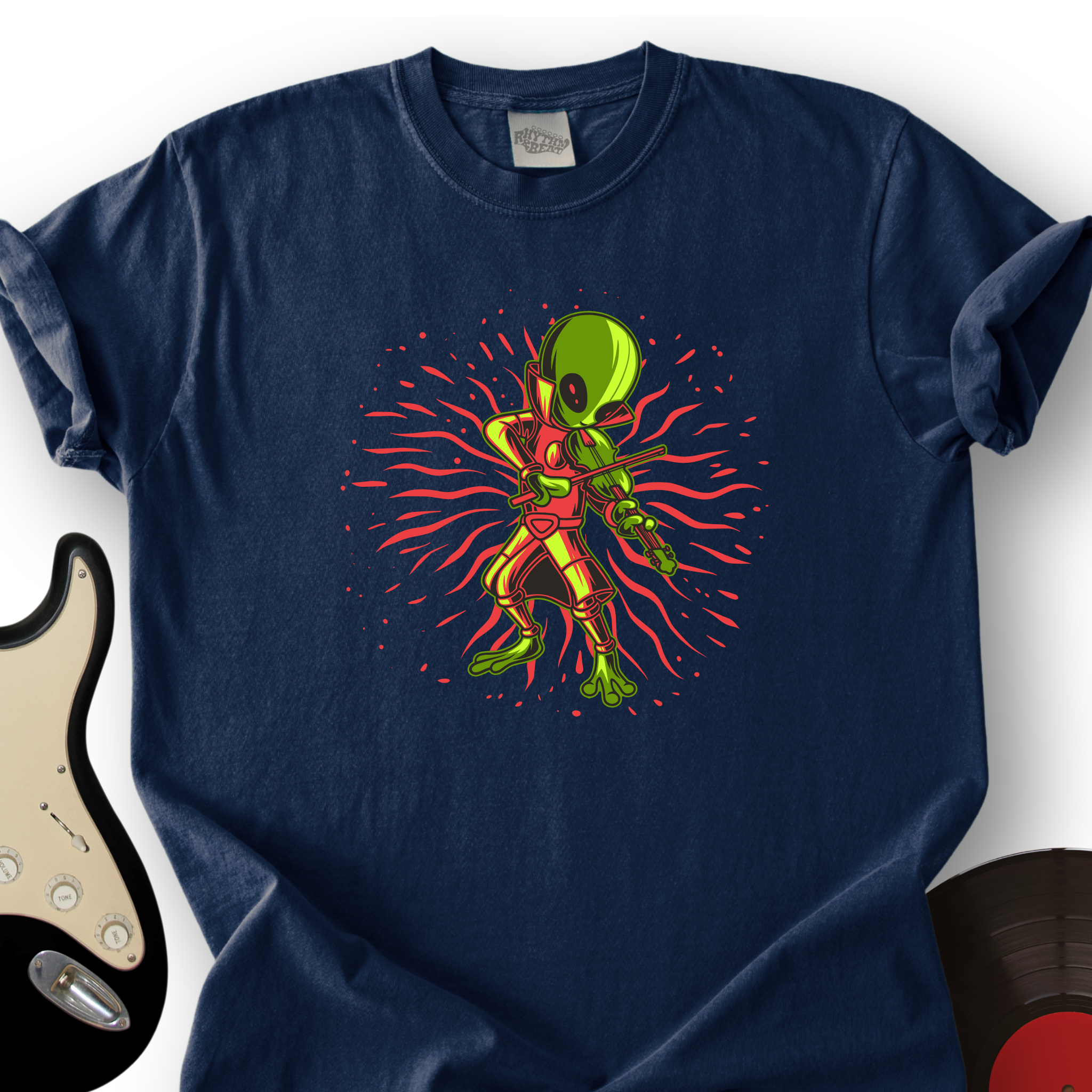 Alien Playing Violin T-Shirt