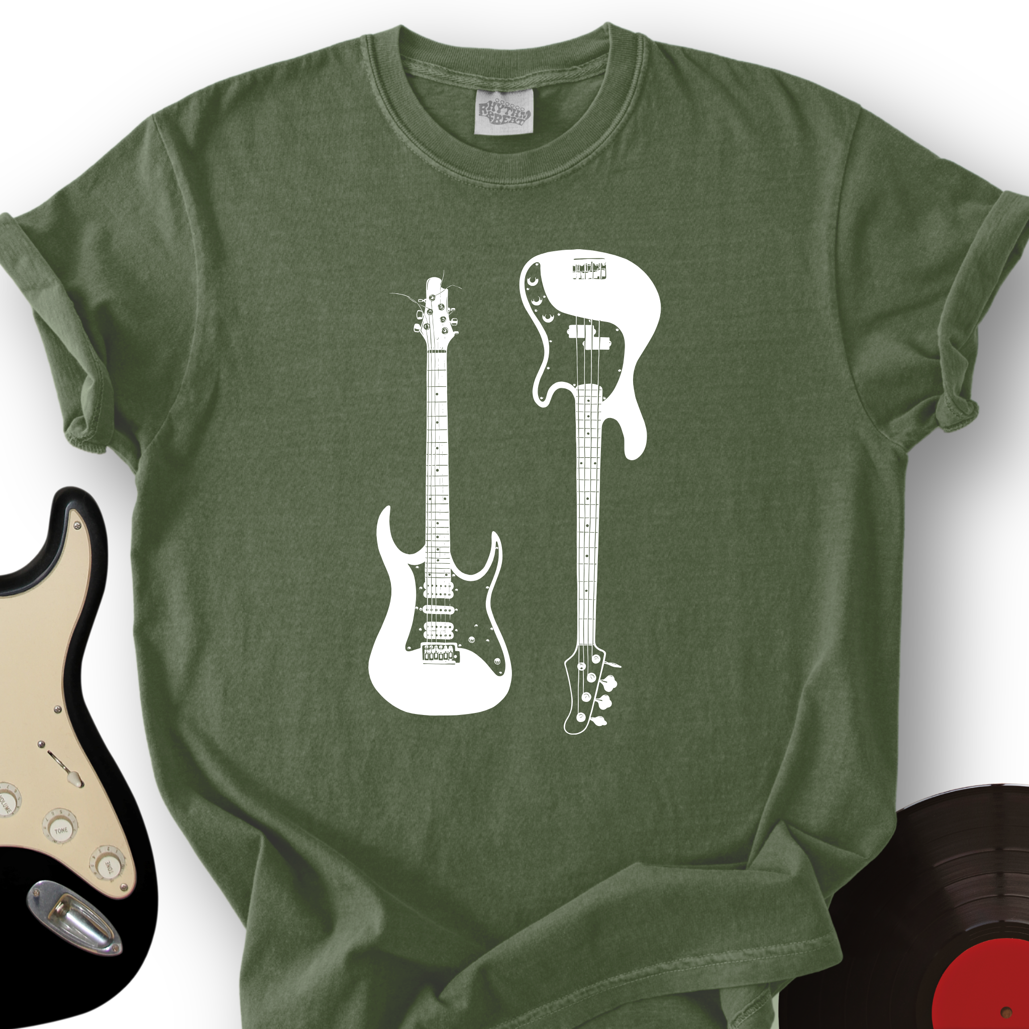 Electric and Bass Guitar T-Shirt