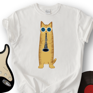 Cat Playing The Clarinet T-Shirt