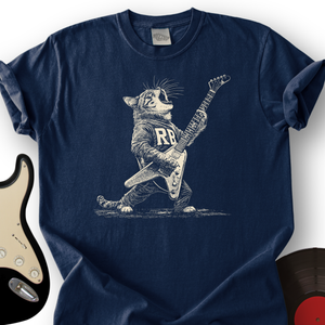 Engraved Rockstar Cat T-Shirt
