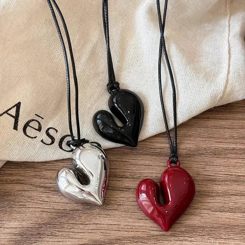 Abstract Heart Necklace