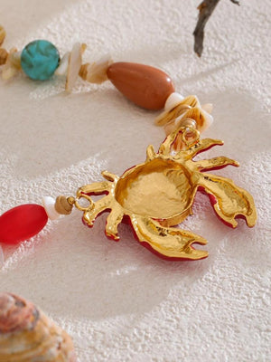 Crab Beaded Necklace