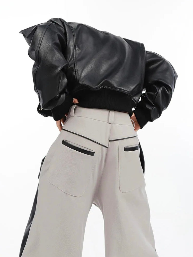 Cyberpunk Faux Leather Pants