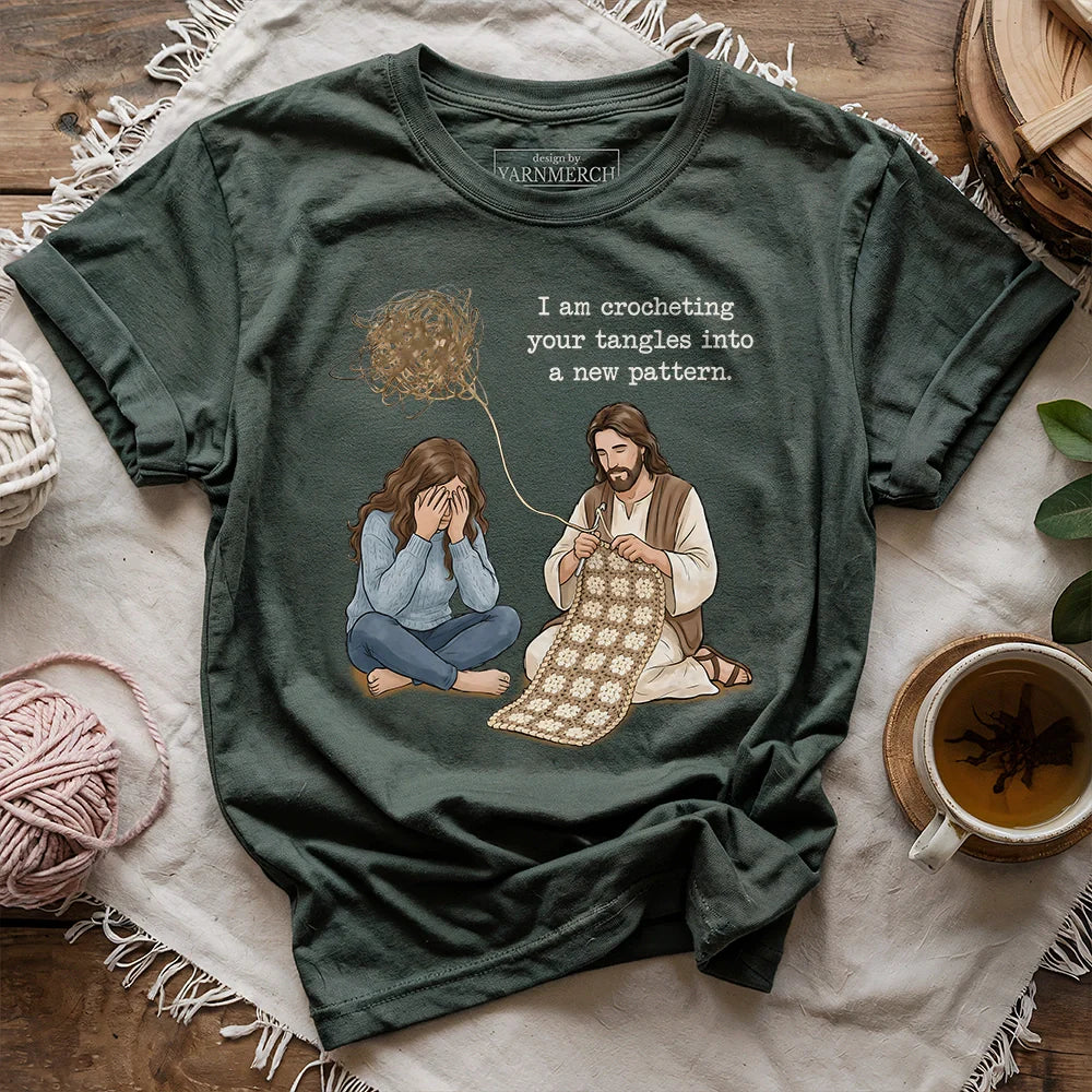 God Crocheting Tangles T-shirt