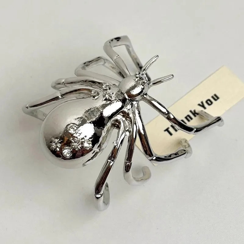 Goth Spider Bracelet & Ring