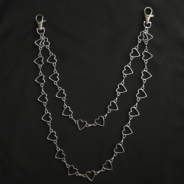 Heart Layered Pant Chain