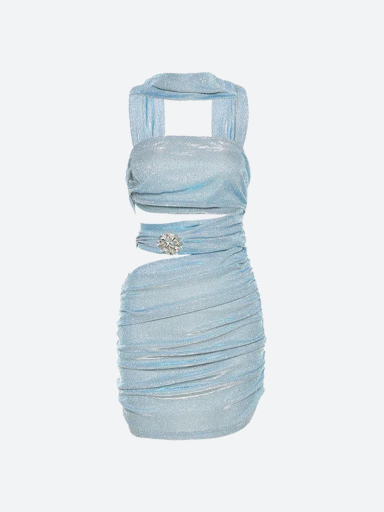 Mermaidcore Glitter Mini Dress