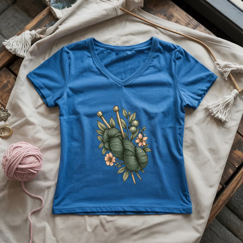 Botanical Yarn Lady V-neck
