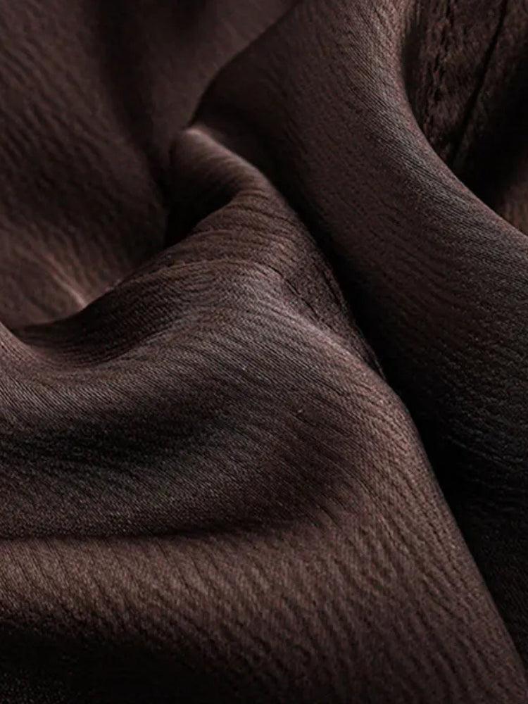 Satin Lace Up Corset Top