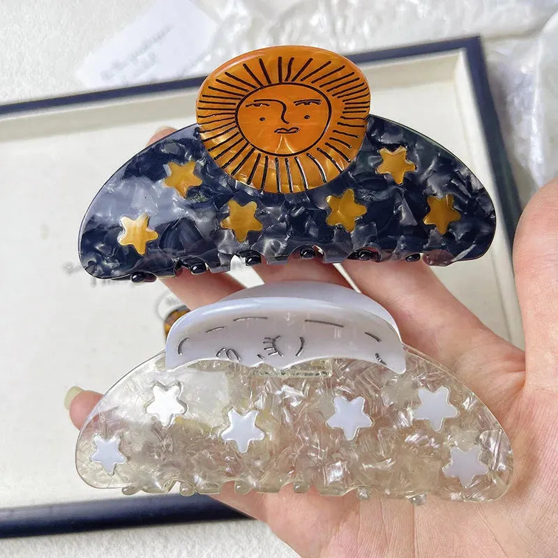Sun & Stars Hair Claws