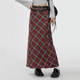 London Bridge Plaid Maxi Skirt