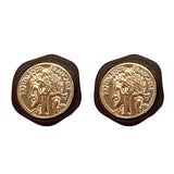 Vintage Aesthetic Coin Earrings