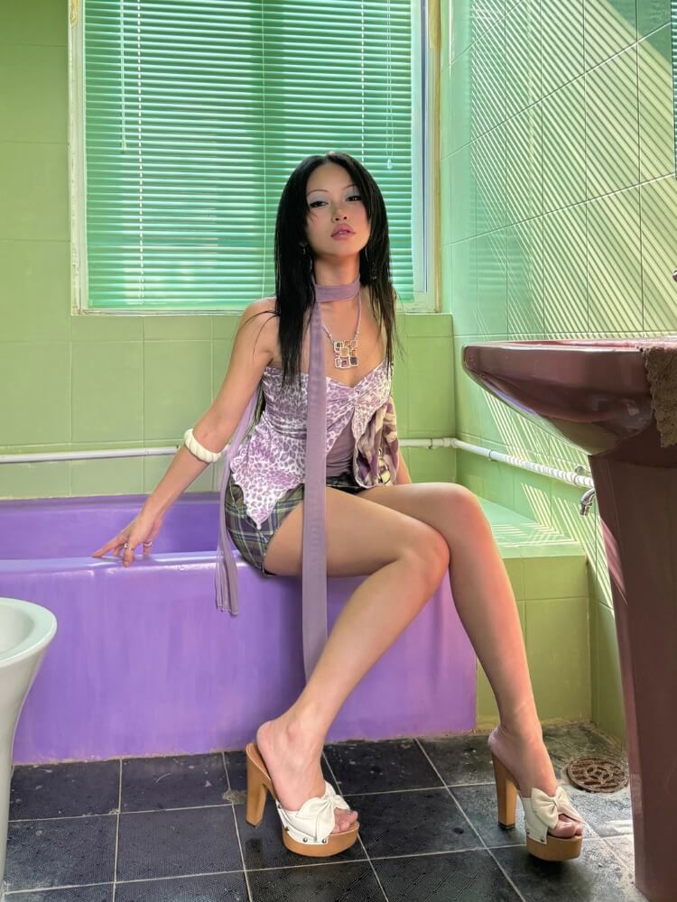 Y2K Leopard Twist Front Tube Top