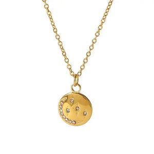 Cosmic Energy Coin Necklace