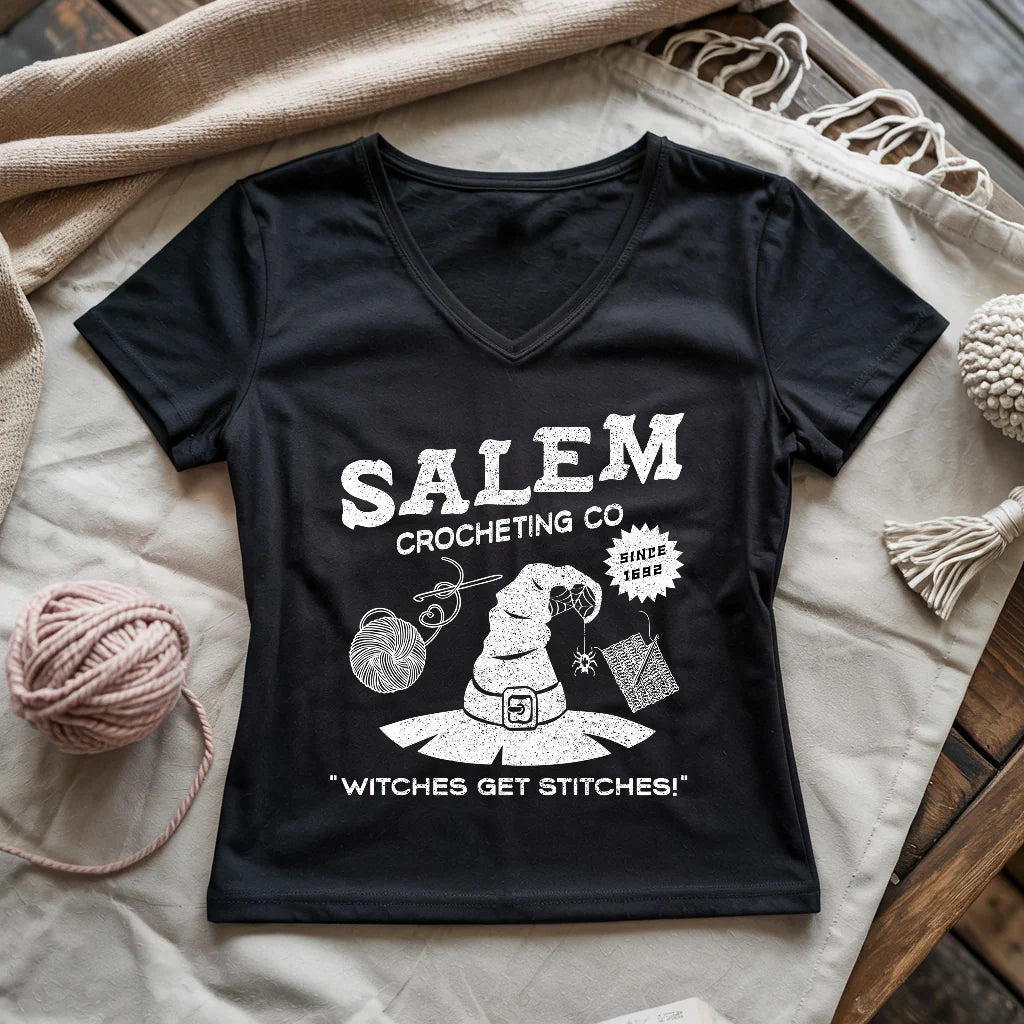 Salem Crocheting Lady V-neck