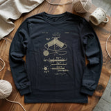 Vintage Knitting Pattern Long Sleeve T-shirt