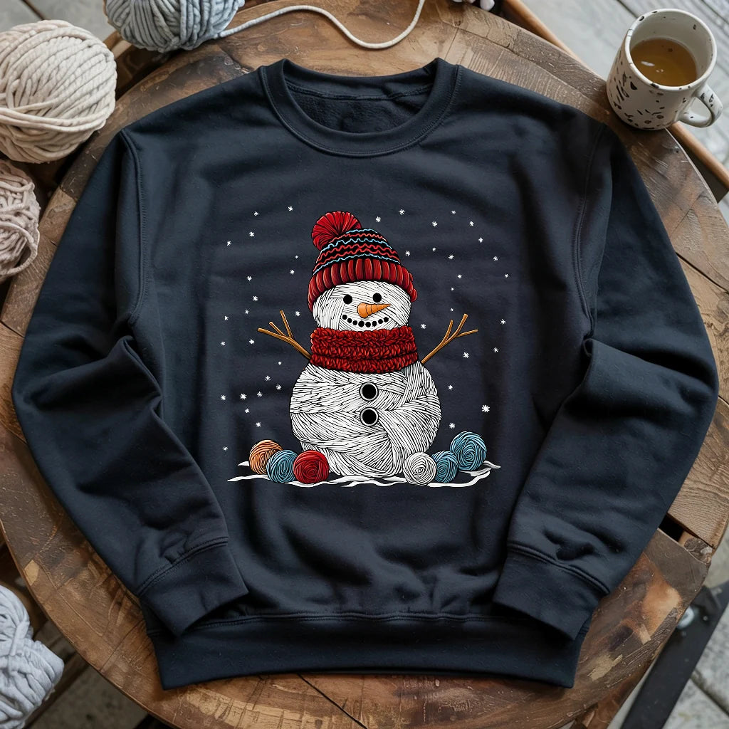 Yarn Snowman Sweatshirt