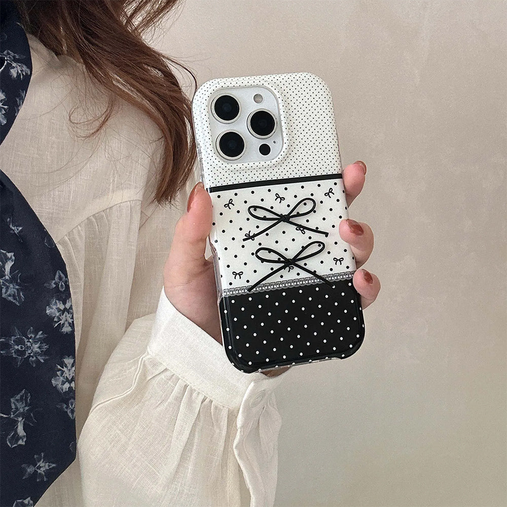 Black & White Coquette iPhone Case