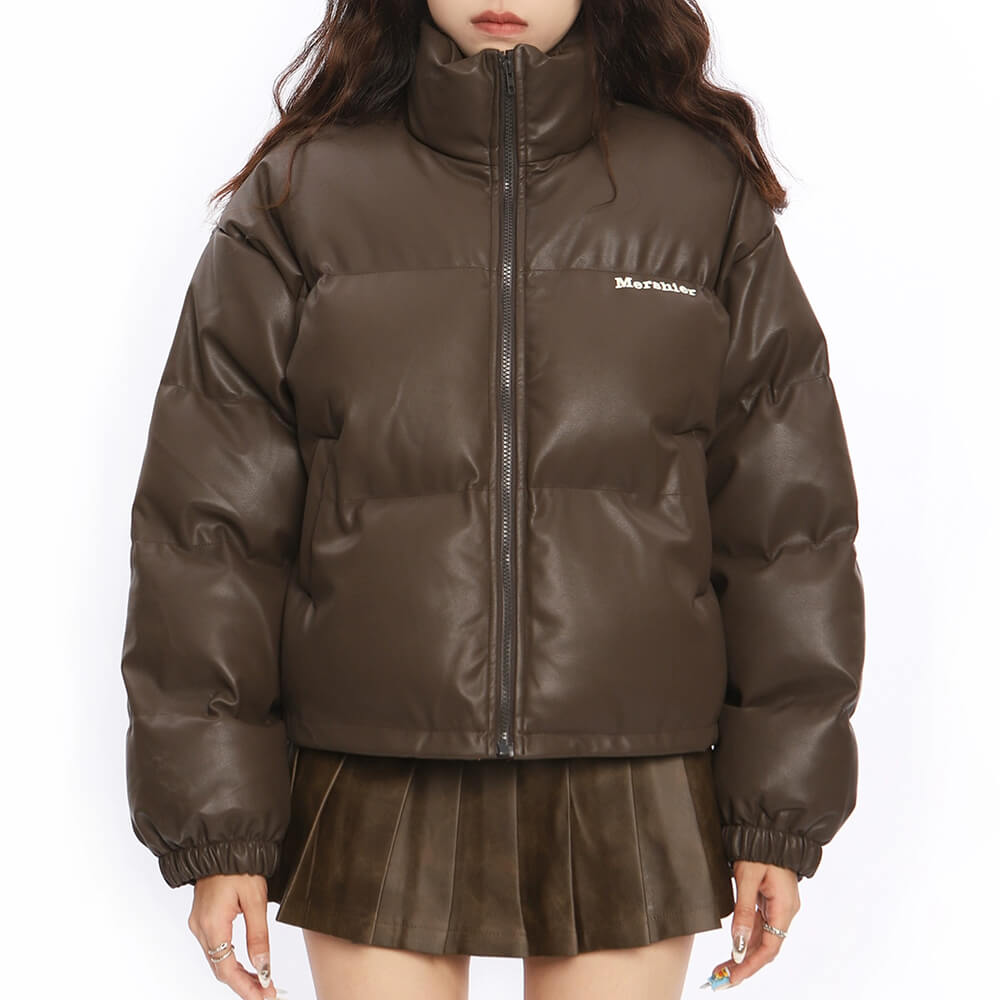 Chocolate Brown Puffer Jacket