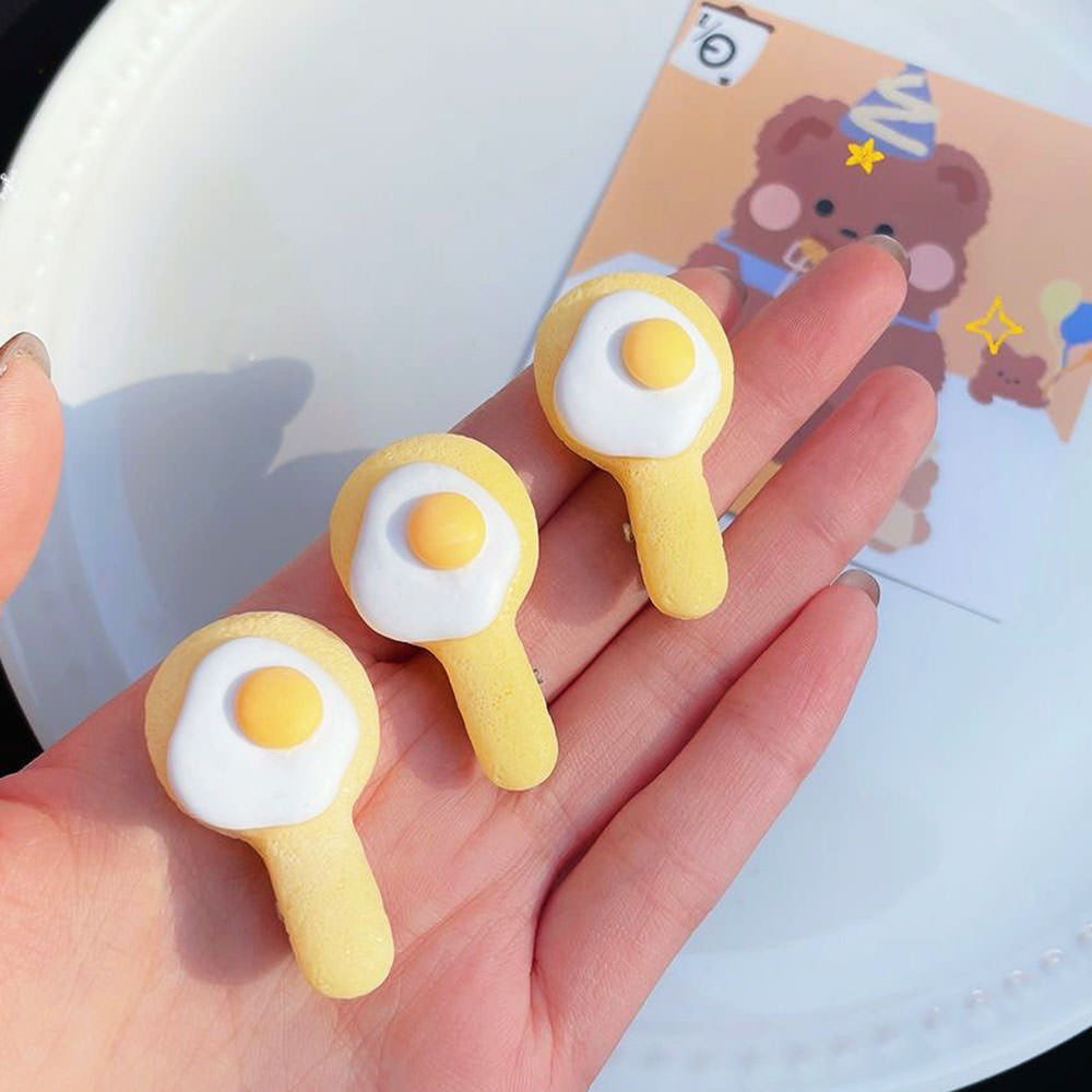 Fun Egg Shaped Hair Clips Pack