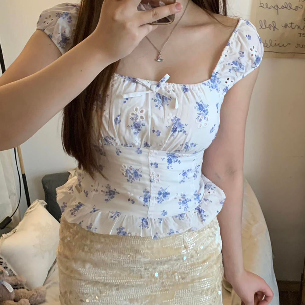 Secret Garden Milkmaid Top