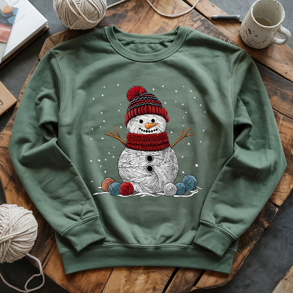 Yarn Snowman Sweatshirt