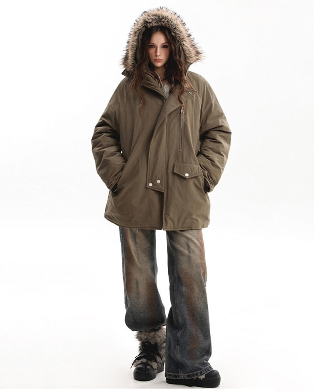 Bad Reputation Fur Trim Parka