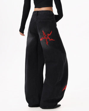 Dark Ritual Wide-Leg Jeans