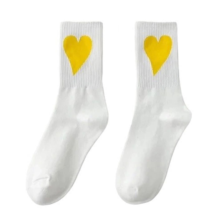 Heart Crush Ribbed Socks