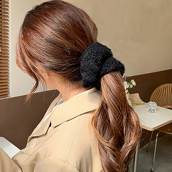 Korean Aesthetic Fluffy Scrunchie