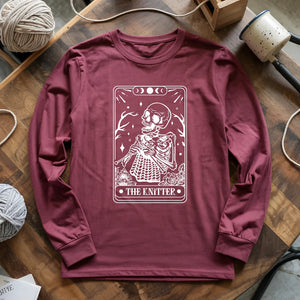 Knitter Tarot Card Long Sleeve T-shirt