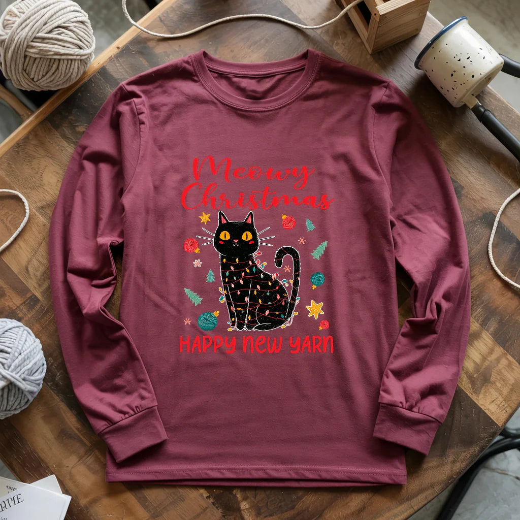 Meowy Christmas Long Sleeve T-shirt