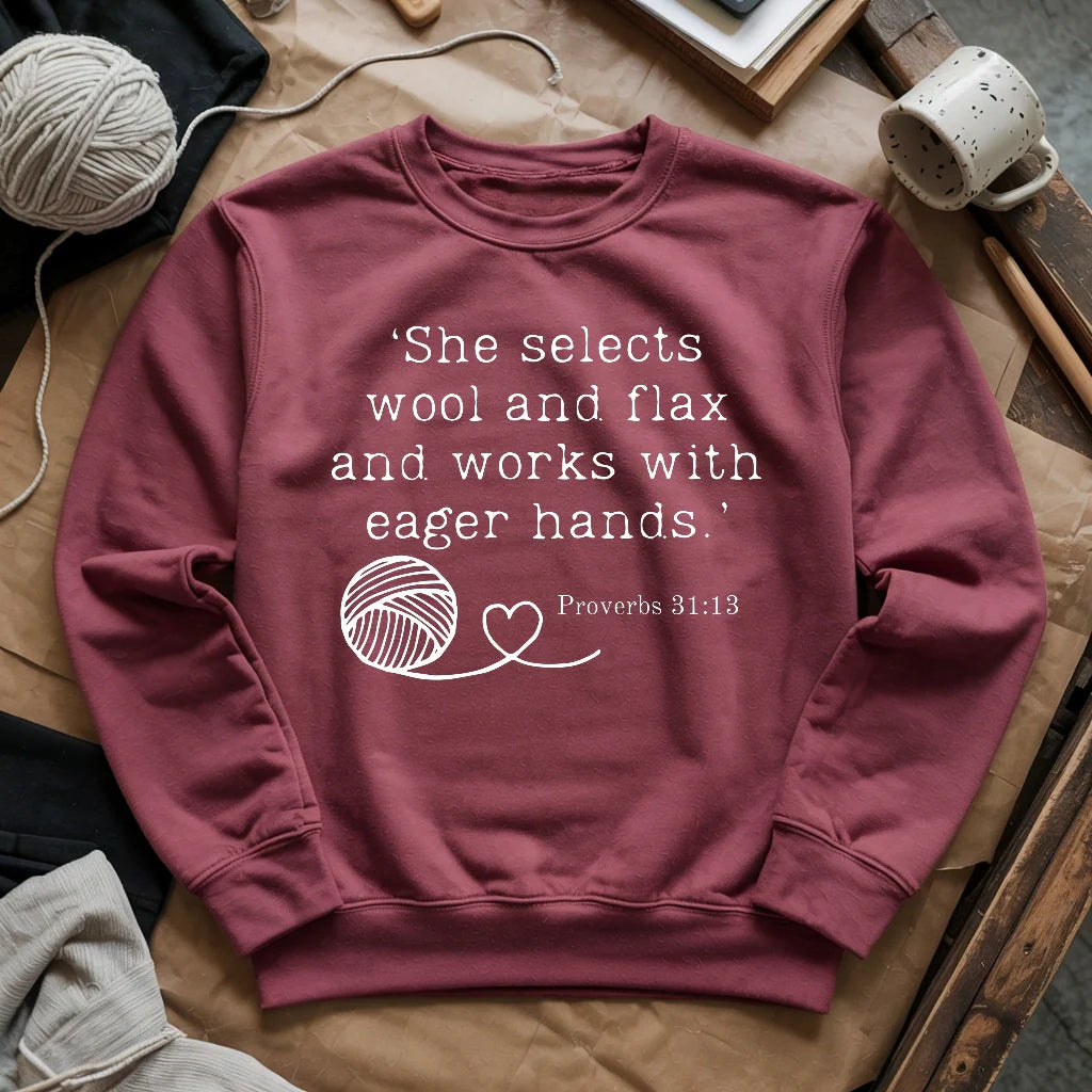 Crochet In Bible Sweatshirt