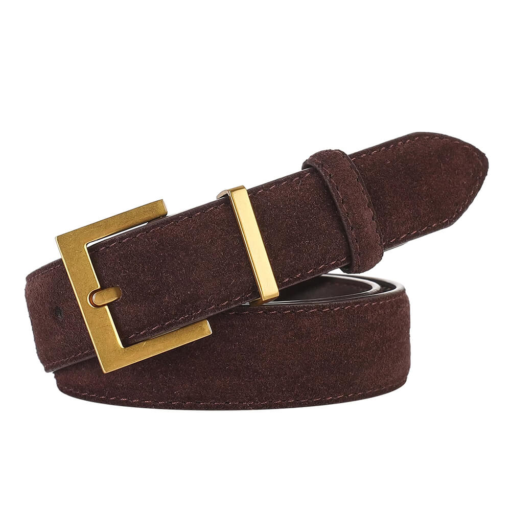 Minimalist Aesthetic Suede Belt