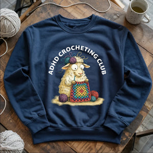 ADHD Crocheting Club Sweatshirt