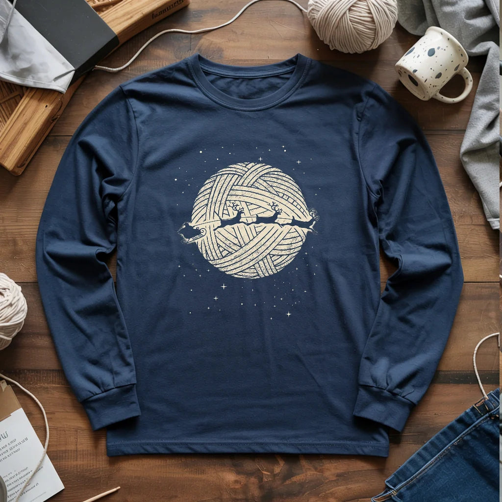 Christmas Yarn Night Long Sleeve T-shirt