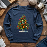 Yarn Christmas Tree Long Sleeve T-shirt