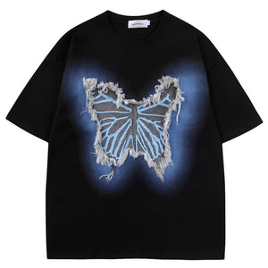 Neon Butterfly Oversized T-Shirt