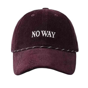 No Way Cord Baseball Cap