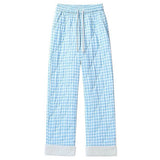 Pastel Checkered Puffer Pants
