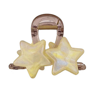 Pastel Star Double Hair Claw